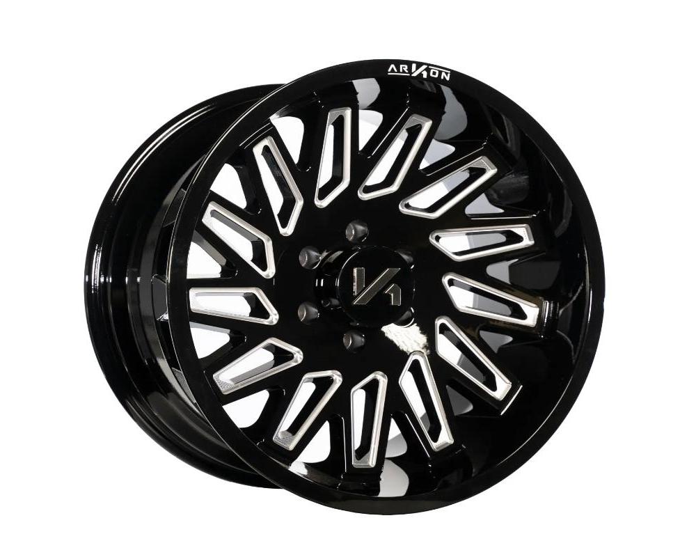 Arkon Off-Road Armstrong Wheel 20x10 6x5.5 -25 Left Directional Gloss Black w/ Milled Edges - K18120108345L
