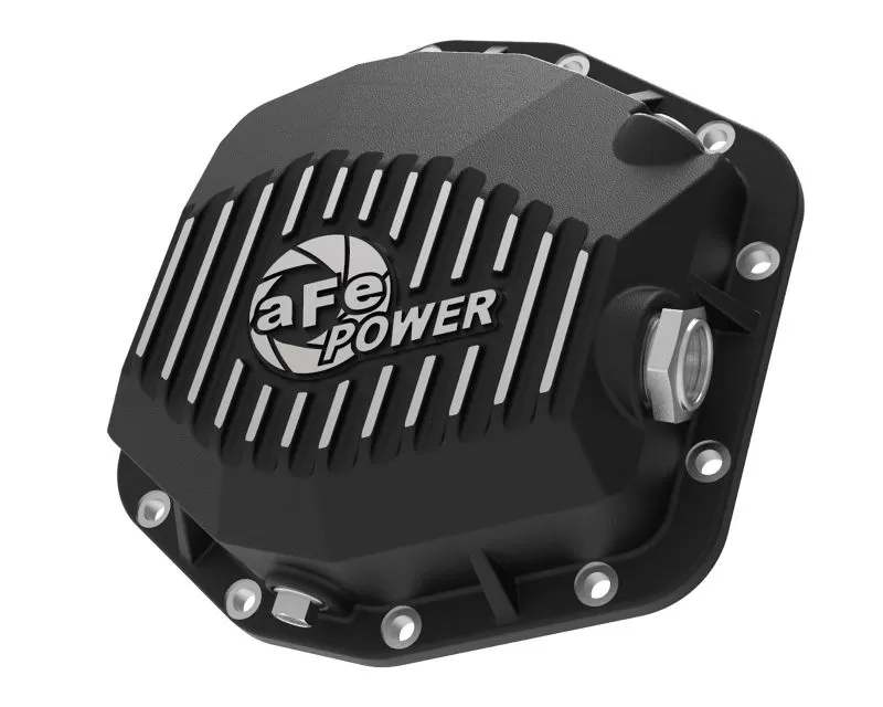 aFe POWER Differential Cover Black w/ Machined Fins Pro Series Rear Ford Bronco L4-2.3L|V6-2.7L 2021-2023 - 46-71290B