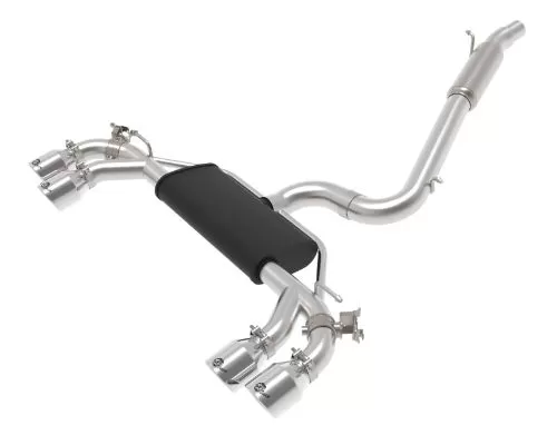 aFe POWER Mach Force- 3 - 2.5" 304 Stainless Steel Catback Exhaust System with Polished Tips Volkswagen Golf R (MKVII) L4-2.0L (t) 2015-2019 - 49-36430-P