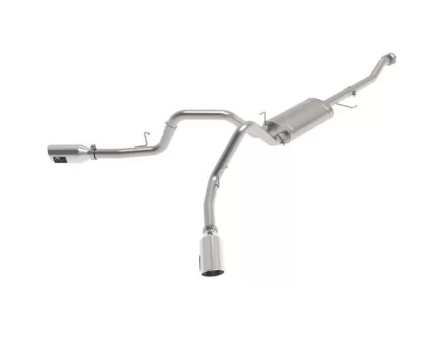 aFe POWER Vulcan Series 3-Inch Catback Exhaust System Side Exit Polished Tip Ford F-150 2021-2023 - 49-33126-P
