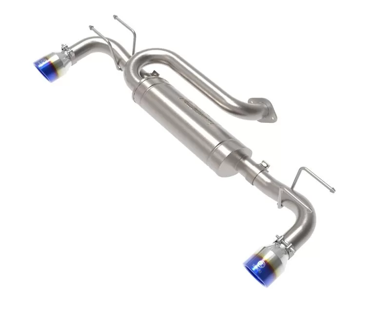 Takeda 3" - 2.5" 304 SS Axle-Back Exhaust with Blue Flame Tip Mazda 3 L4 2.5L 2019-2022 - 49-37023-L