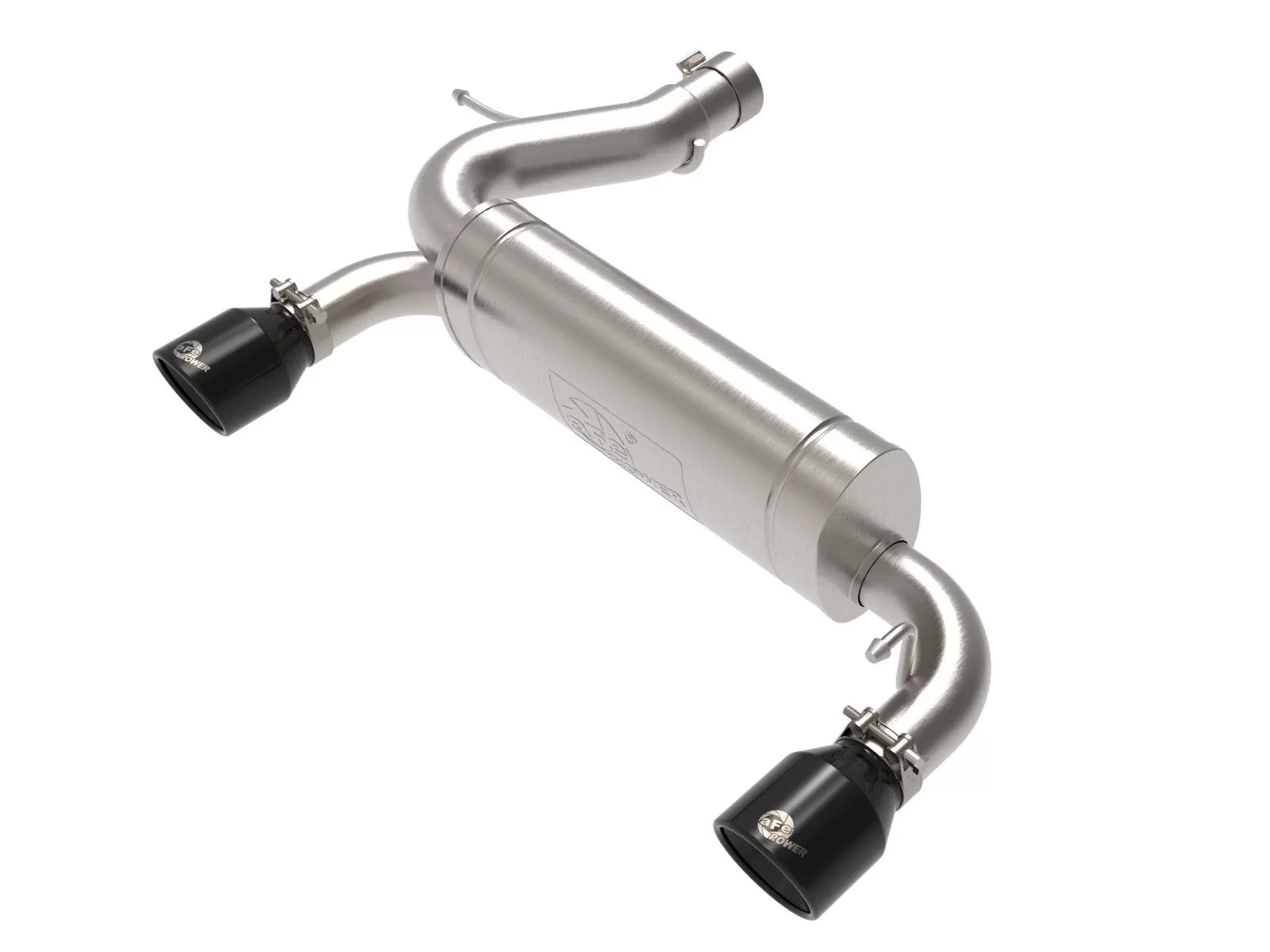 aFe POWER Vulcan Series 3" - 2.5" 304 Stainless Steel Axle-Back Exhaust System w/ Black Tip Ford Bronco 2021-2023 - 49-33137-B