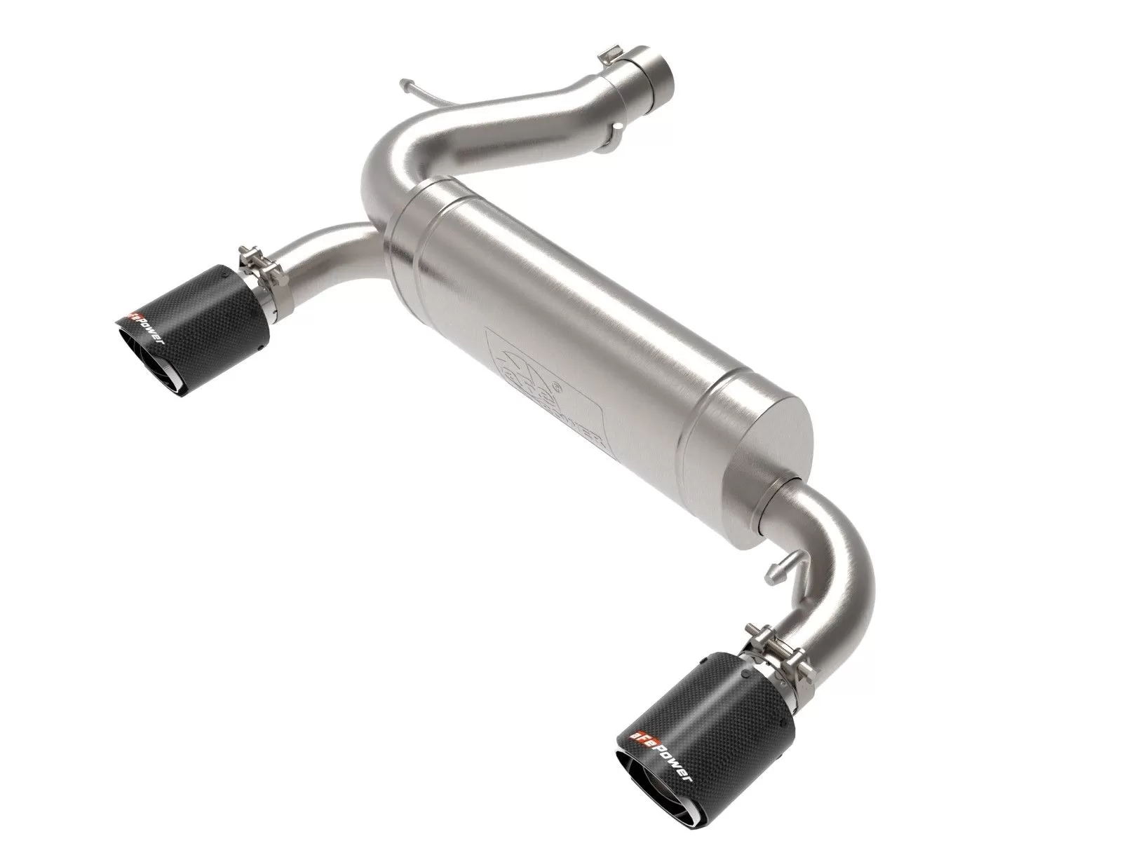 aFe POWER Vulcan Series 3" - 2.5" 304 Stainless Steel Axle-Back Exhaust System w/ Carbon Fiber Tip Ford Bronco 2021-2023 - 49-33137-C