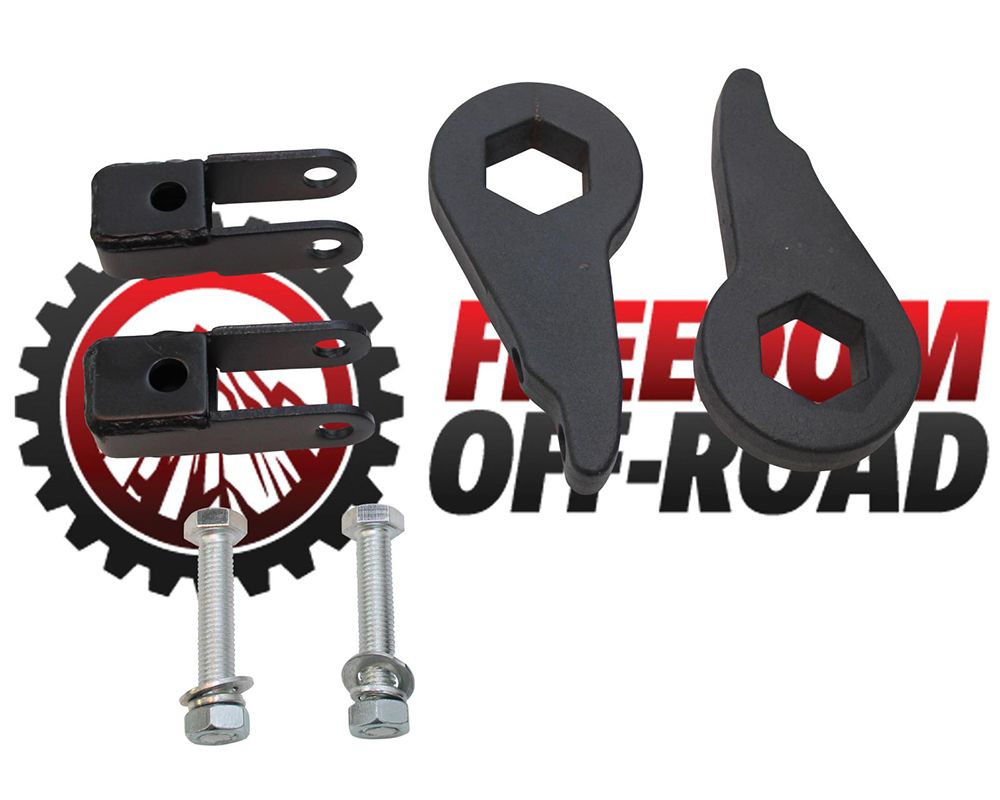 Freedom Off-Road 1-3 Inch Leveling Kit Torsion Keys w/ Shock Extenders Chevrolet | GMC 2000-2010 - FO-G101F+FO-G406