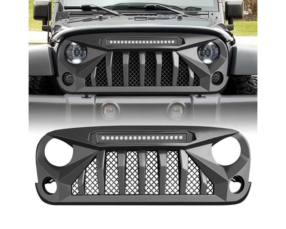 American Modified Gladiator Grille With LED Off-Road Lights Jeep Wrangler JK 2007-2018 - AMJPAA00115
