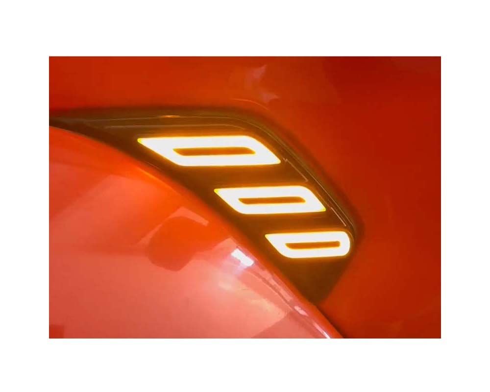 American Modified Front Fender Side Marker Lights With Sequenal Turn Signal - AMJPCC00803