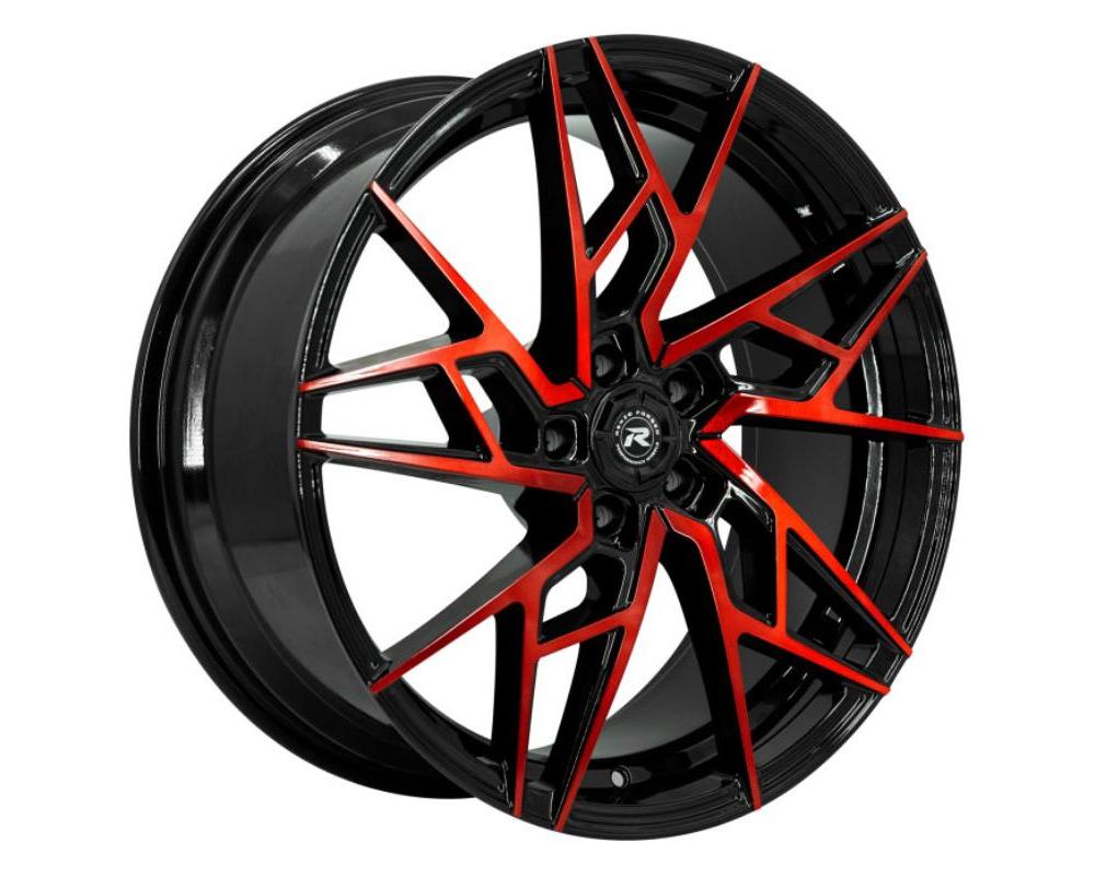 Renzo Ascari Wheel 20x9 15 Gloss Black w/ Machined Face & Red Tinted Clear - 2090-00-15RTB