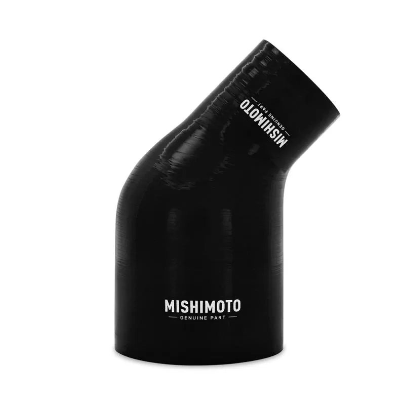 Mishimoto Black 45 Degree Silicone Transition Coupler, 2.50 Inches to 4.00 Inches - MMCP-R45-2540BK