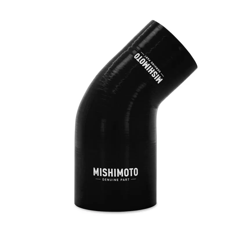 Mishimoto Black 45 Degree Silicone Transition Coupler, 3.00 Inches to 3.50 Inches - MMCP-R45-3035BK