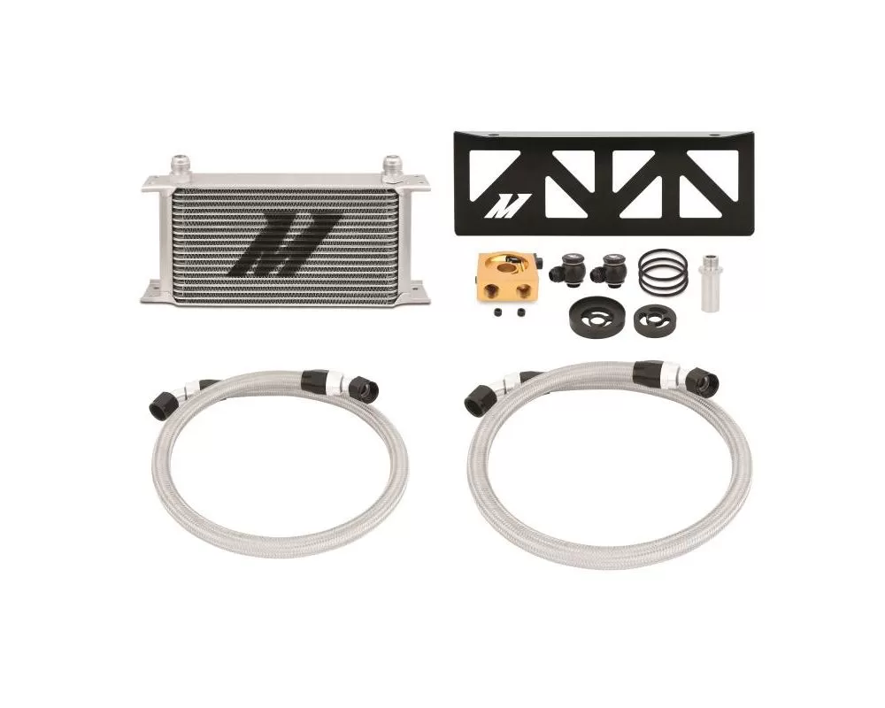 Mishimoto Silver Thermostatic Oil Cooler Kit Scion | Subaru | Toyota 2013+ - MMOC-BRZ-13T