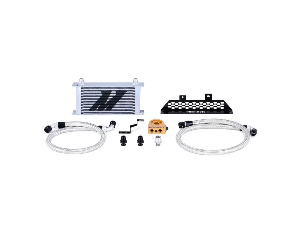 Mishimoto Silver Thermostatic Oil Cooler Kit Ford Focus ST 2013-2018 - MMOC-FOST-13T