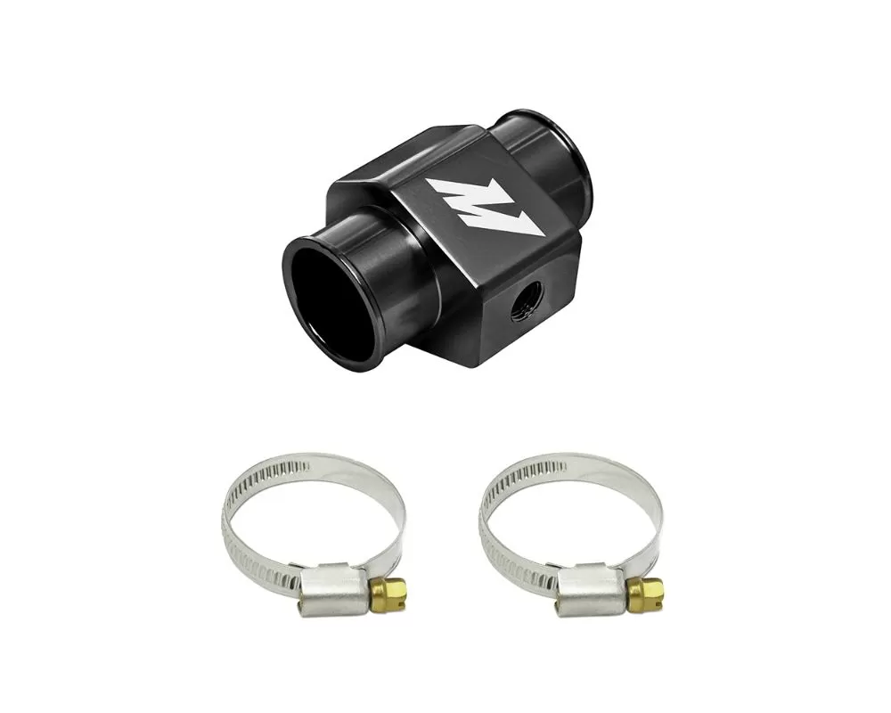 Mishimoto Black 28mm Water Temperature Sensor Adapter Universal - MMWHS-28-BK