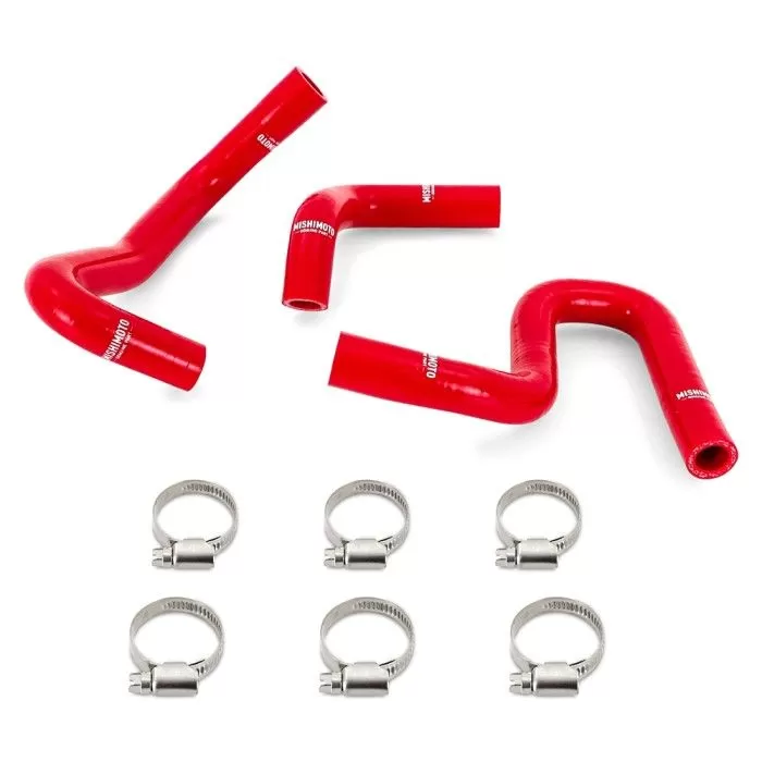Mishimoto 4mm Red Silicone Heater Hose Kit Without Rear Heater Toyota 4Runner 1996-2002 - MMHOSE-4RUN34-96HHRD
