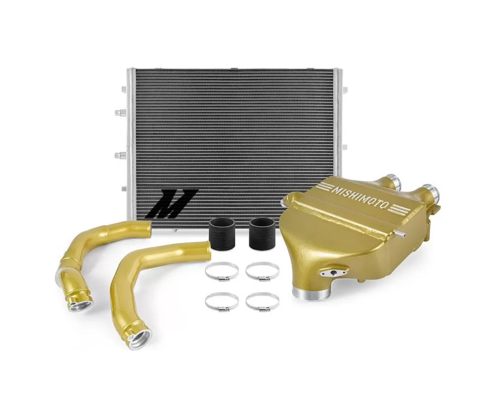 Mishimoto Austin Yellow Metallic Air-Water Intercooler Power Pack BMW F8X M3 | M4 2015-2020 - MMB-F80-PPCAY