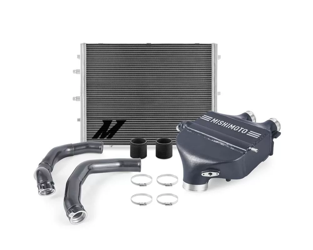 Mishimoto Mineral Gray Metallic Air-Water Intercooler Power Pack BMW F8X M3 | M4 2015-2020 - MMB-F80-PPCMG
