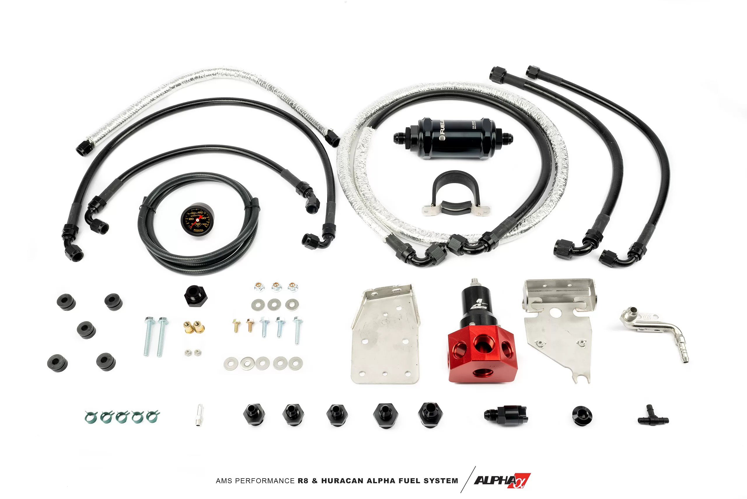 AMS Performance Alpha Fuel System FPR + Fuel Line Kit Lamborghini | Audi 2015-2022 - ALP.37.07.0003-1