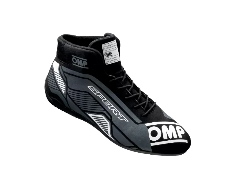 OMP Racing Black | White OMP Sport Shoes FIA 8856-2018 MY2022 - IC0-0829-A01-076-41
