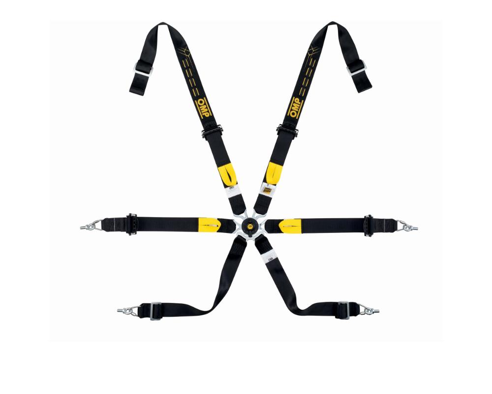 OMP Racing One 2" WRX Pull Up 6-Point Safety Harness - DA0-0210-A01-071