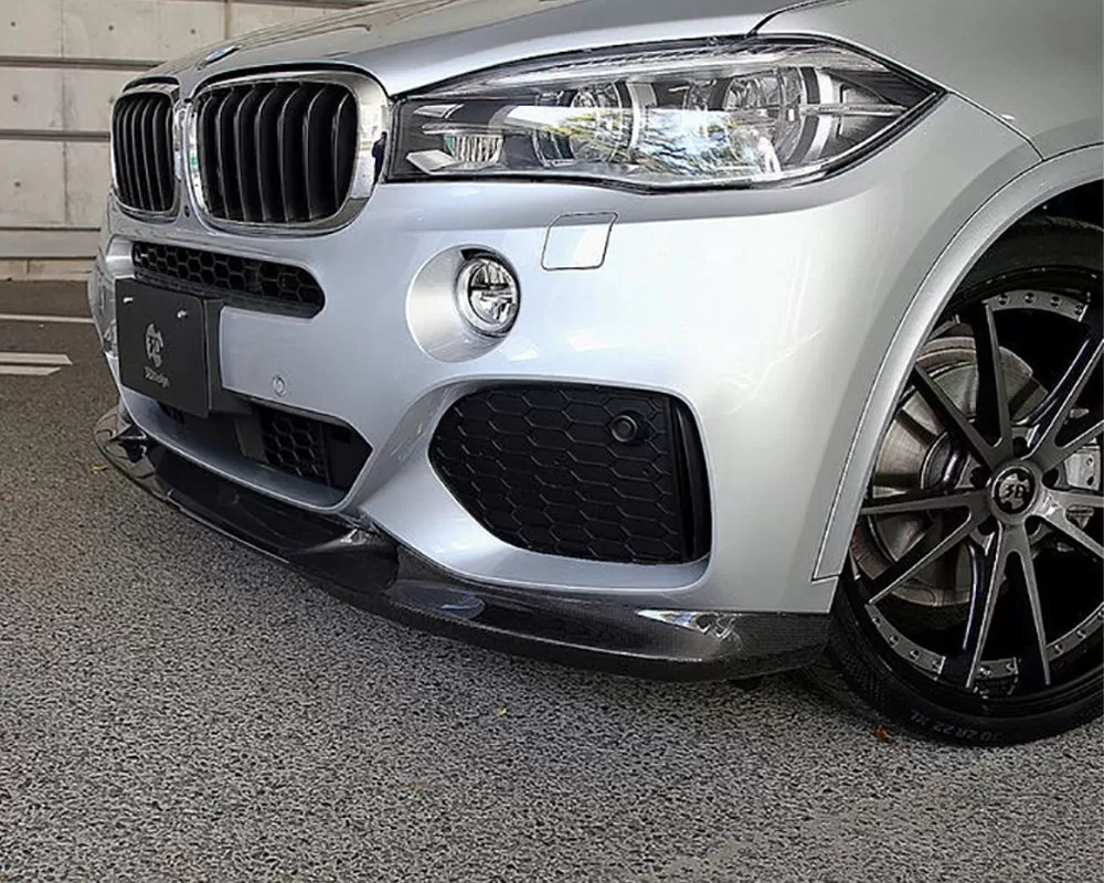 3D Design Carbon Fiber Front Lip Spoiler BMW F15 X5 M-Sport - 3101-21511