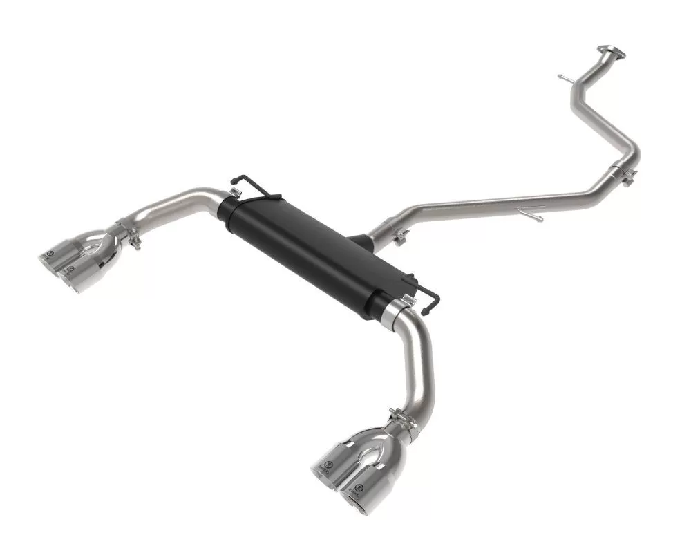 Takeda Stainless Steel Catback Exhaust System w/ Polished Tip Lexus UX200 L4 2.0L 2019-2022 - 49-36054-P