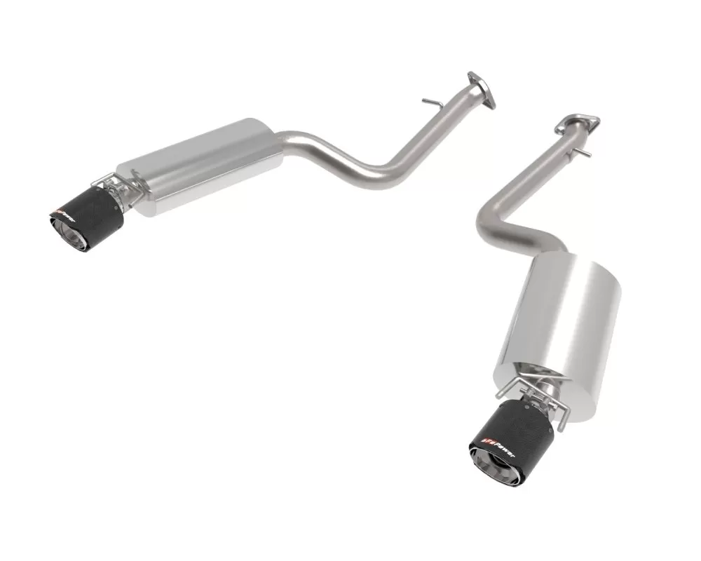 Takeda Stainless Steel Axleback Exhaust System w/ Carbon Fiber Tip Lexus IS350 | IS300 | IS250 | IS200t 2014-2022 - 49-36060-C