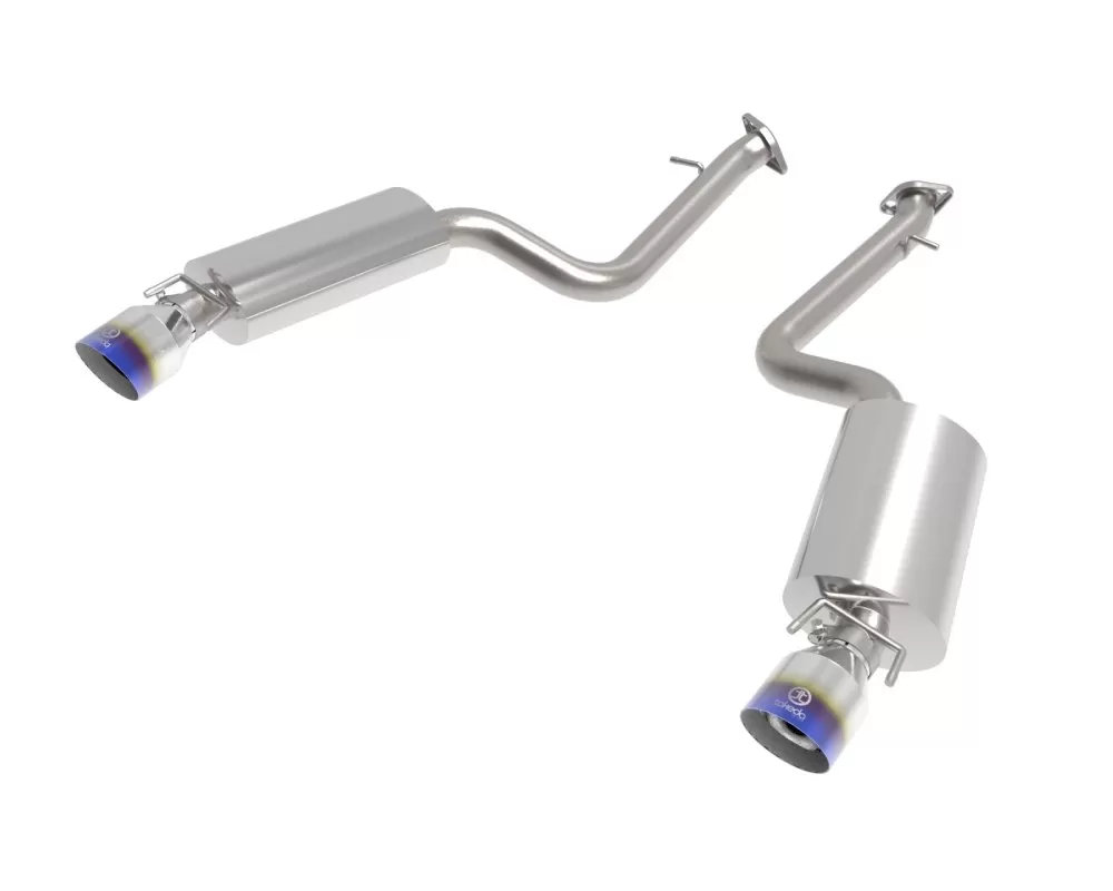 Takeda Stainless Steel Axleback Exhaust System w/ Blue Flame Tip Lexus IS350 | IS300 | IS250 | IS200t 2014-2022 - 49-36060-L