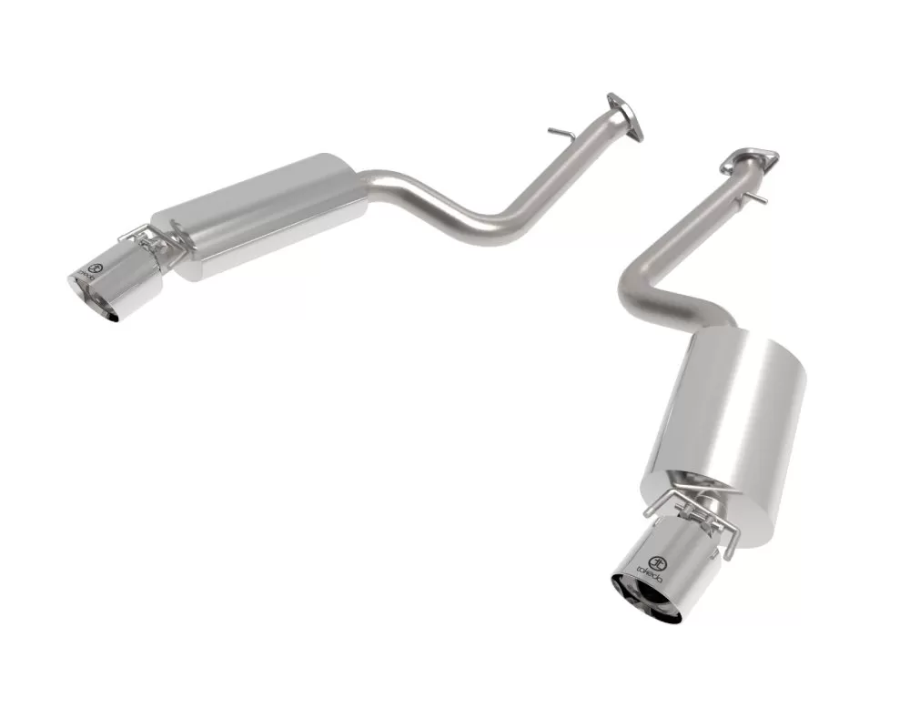 Takeda Stainless Steel Axleback Exhaust System w/ Polished Tip Lexus IS350 | IS300 | IS250 | IS200t 2014-2022 - 49-36060-P