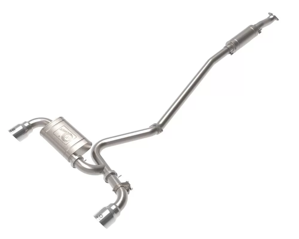 Takeda 3" 304 Stainless Catback Exhaust System w/ Polished Tips Hyundai Kona N L4 2.0L (t) 2022-2023 - 49-37033-P