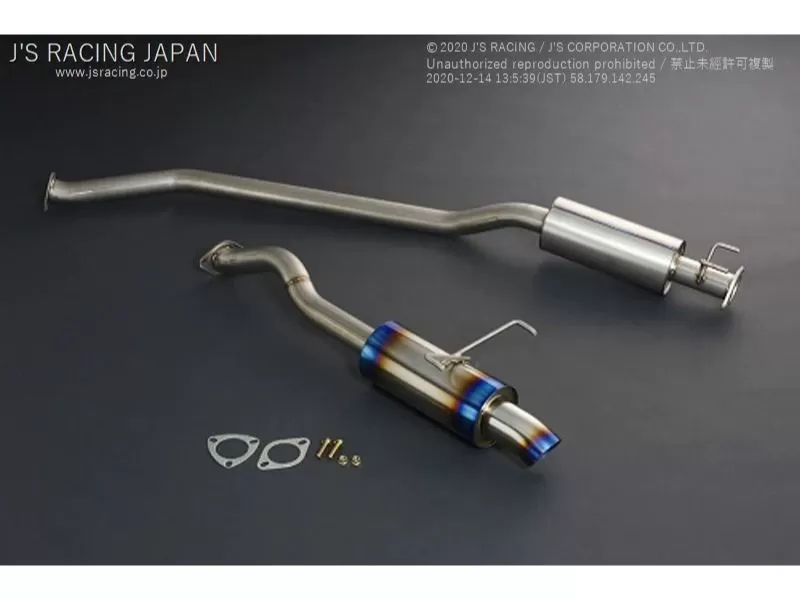J's Racing R304 SUS EMS Center Pipe without Silencer Honda Fit GK - R304-F5-50C-EMS