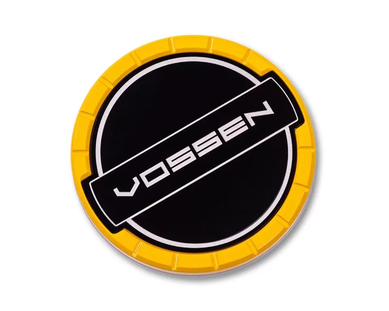Vossen Classic Billet Sport Cap Set For CV/VF/HF Series Large Canary Yellow - CAP-BSC-LG-CL-YL