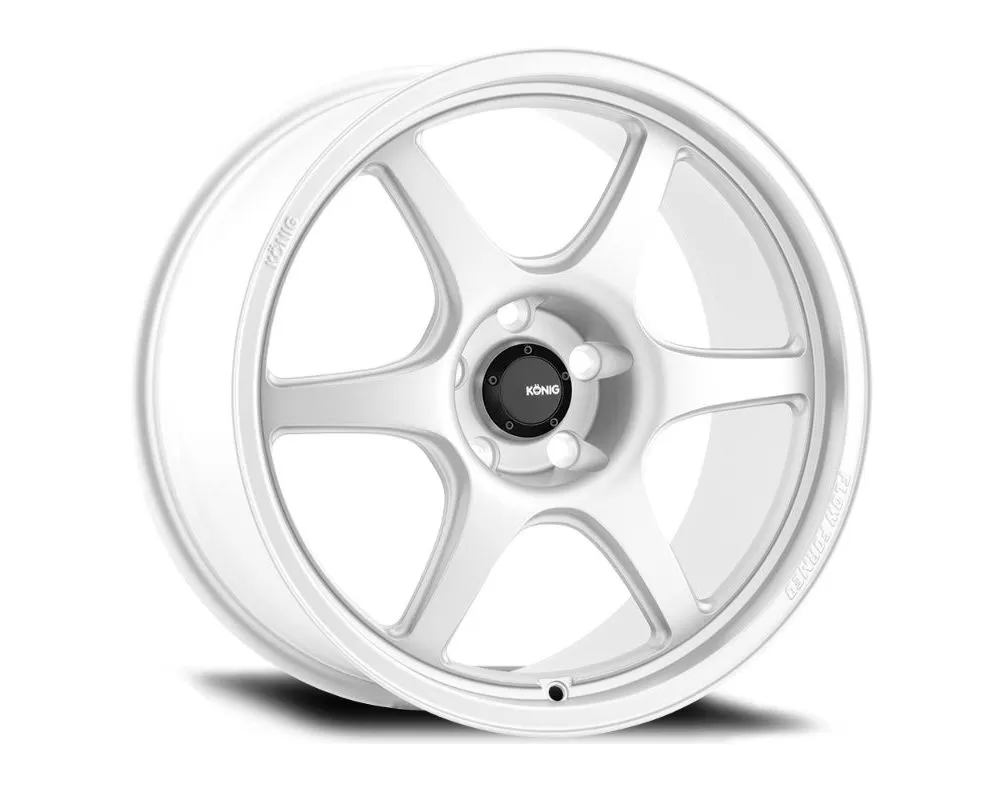 Konig Hexaform Wheels 18x9.5 5x114.3 25mm Gloss White - HF9851425W
