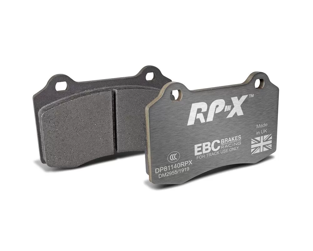 EBC Racing Front RP-X Track & Race Brake Pads Chrysler | Dodge | Ferrari | Lutos | Jeep 1991-2021 - DP81140RPX