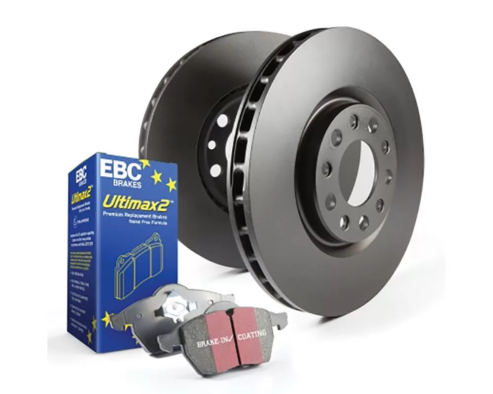 EBC Brakes Front/Rear S20 2 Axle Kits Ultimax Brake Pads and Premium RK Rotors Tesla Model S | Model X | Chevrolet SS 6.2 | Cadillac CTS 3.6 Twin Turbo 2012-2019 - S20K2233