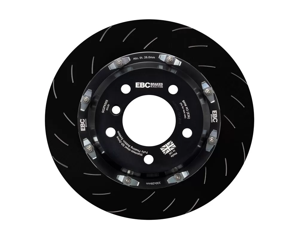 EBC Brakes 2-Piece Front Replacement BBK Complete Assembly 330mm Disc Rings BMW M3 E36 1992-2000 - SG2FK-005
