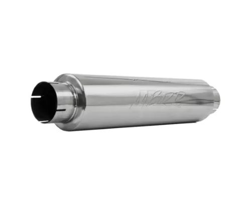 MBRP 4" T304 Stainless Steel Inlet/Outlet Quiet Tone Exhaust Muffler 24" Body 6" Diameter 30" Overall - M1004