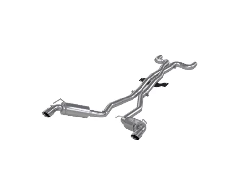 MBRP T409 Stainless Steel 3" Dual Catback w/ Round Tips Chevrolet Camaro V8 6.2L 6 Speed 2010-2015 - S7018409