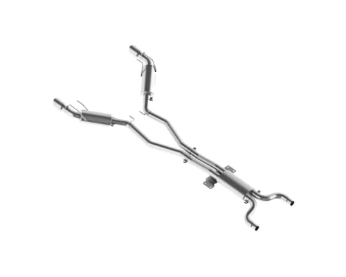 MBRP T409 Stainless Steel 3" Dual Catback w/ Rectangle Tips Chevrolet Camaro V8 6.2L Automatic L99 2010-2015 - S7024409
