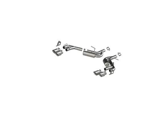 MBRP T304 Stainless Steel 2.5" Dual Axle Back NPP w/ Quad 4" Dual Wall Tips Camaro V6 3.6L 2016-2020 - S7039304