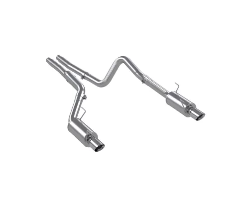 MBRP T409 Stainless Steel 3" Catback Dual Split Rear Street Version w/ 4" Tips Ford Mustang GT | Shelby GT500 2005-2010 - S7269409