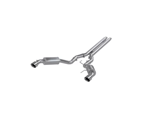 MBRP T409 Stainless 3" Catback Dual Split Rear Street Version w/ 4.5" Tips Ford Mustang GT 5.0L Coupe 2015-2022 - S7277409