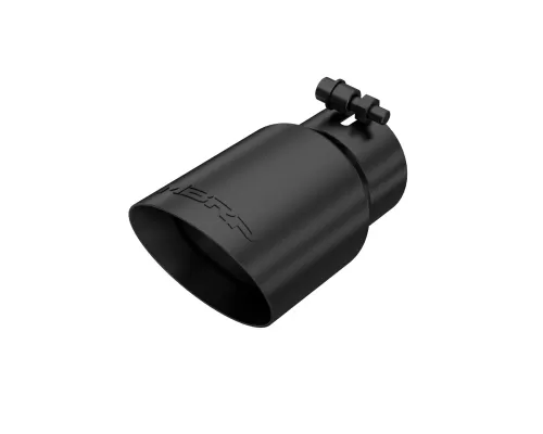 MBRP Black Coated 4" O.D. Dual Wall Angled, 3" Inlet, 8" Length Exhaust Tip - T5122BLK