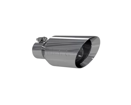 MBRP T304 Stainless Steel 4.5" O.D. Dual Wall Angle Rolled End 2.5" Inlet 11" Length Exhaust Tip - T5161