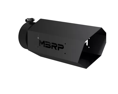MBRP Black Coated 6" Hex Tip 5" ID inlet 16" length No Logo Exhaust Tip - T5167BLK