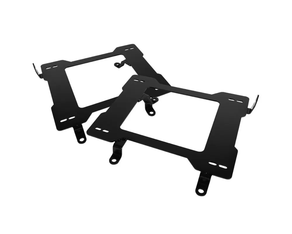 Spec-D 18" x 18.25" Tensile Mild Steel Racing Seat Mounting Brackets (2pc) Ford Mustang 1999-2004 - BKT-L-MST99