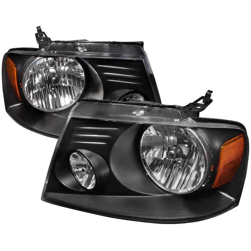 Spec-D Black Housing Headlights Ford F-20150 2004-2008 - 2LH-F15004JM-RS