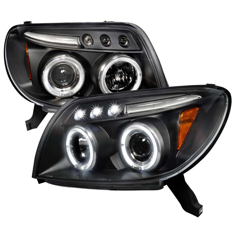 Spec-D Black Projector LED Headlights Toyota 4-Runner 2003-2005 - 2LHP-4RUN03JM-TM