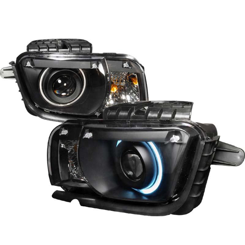 Spec-D Black CCFL Halo LED Projector Headlights Chevrolet Camaro 2010-2013 - 3LHP-CMR10JM-KS