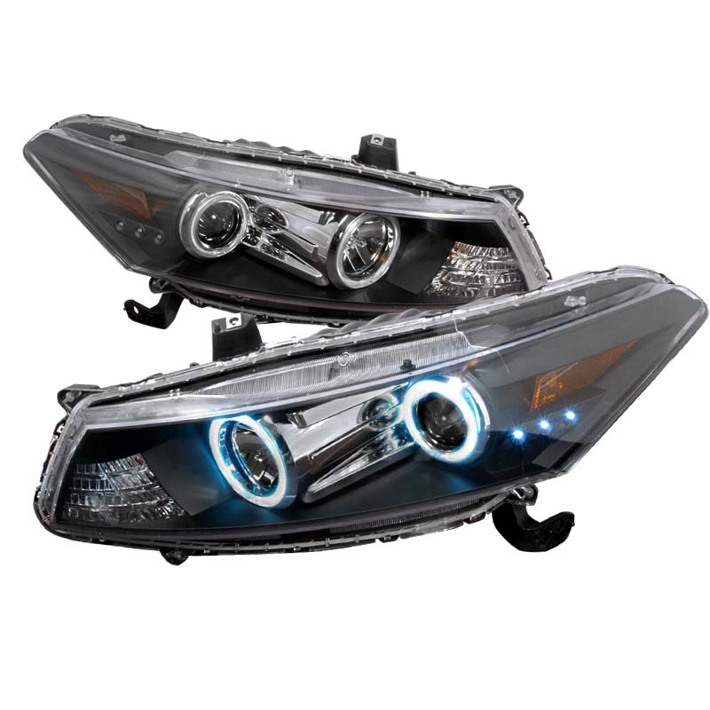 Spec-D Black CCFL Halo Projector Headlights Honda Accord 2D 2008-2009 - 4LHP-ACD082JM-KS