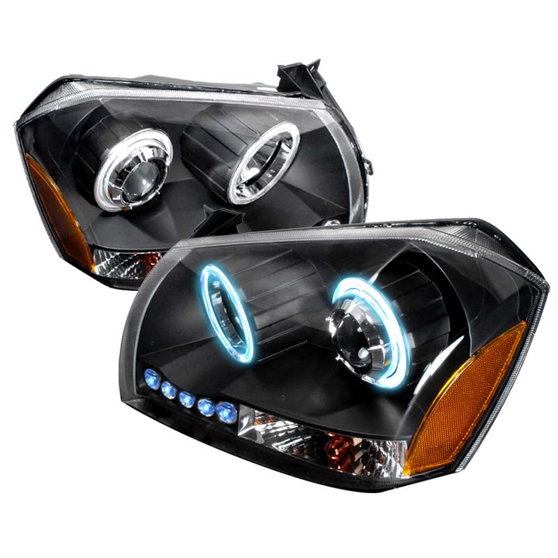 Spec-D Black CCFL Halo LED Projector Headlights Dodge Magnum 2005-2008 - 4LHP-MAG05JM-KS