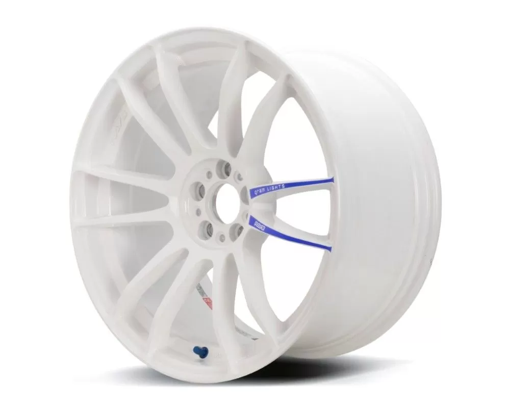 GramLights 57Xtreme Spec-D Wheel 18x9.5 5x114.3 12mm White - WGJDX12EW